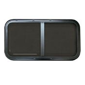 600mm x 350mm x 4R87 SIDE SLIDING WINDOW with GREY DOUBLE DECK TEMPERED GLASS