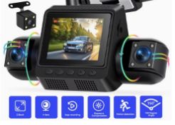 1080P 2” WiFi Multi-Camera Dash Cam With Night Vision & Loop Recording