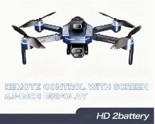 Dual Camera Drone With Display Remote – 40-Min Flight, Brushless Motors, Optical Flow Stabilizati...