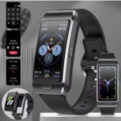 New 2026 2-In-1 TWS Earbuds Smartwatch – Fashion Meets Smart Performance - Black