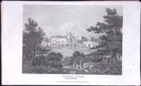 Farleigh House Somerset Antique 212 Years-Old Georgian Steel-Engraving-170