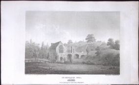 Pennants Mill Flintshire Wales Antique 213 Years-Old Georgian Steel-Engraving-202.