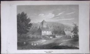 New Radnor Wales Antique 211 Years-Old Georgian Steel-Engraving-491