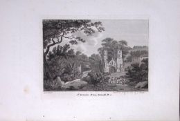 Cornwall St German’s Priory Francis Grose Rare 240 Years-Old Copper Engraving-7