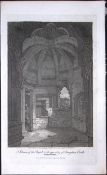 Brougham Castle Chapel Cumbria Antique 211 Years-Old Georgian Steel-Engraving-215