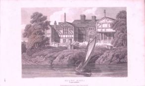 Manchester Lancashire Hulme Hall Antique 218 Years-Old Steel-Engraving-13