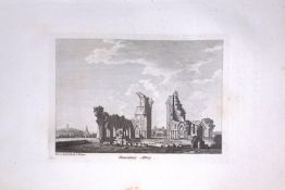 Somerset Glastonbury Abbey Francis Grose Rare 240 Years-Old Copper Engraving-25