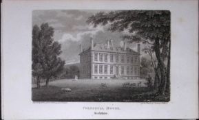 Colesmill House Berkshire Antique 226 Years-Old Georgian Steel-Engraving-439