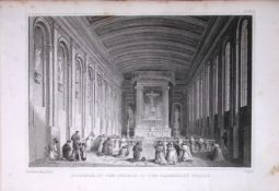 Dublin Church Of The Carmelite Friary 194 Years Old Antique Steel Engraving-23