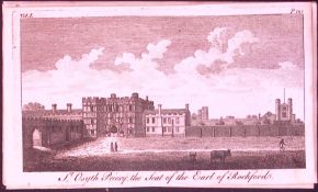 Essex St Osyth Priory Rare 1776 Georgian Copper Plate Antique Engraving -86