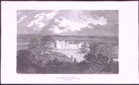 Thurnham Lancashire Ashton Hall Antique 218 Years-Old Steel-Engraving-6