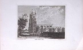 London Croydon Church Francis Grose Rare 240 Years-Old Copper Engraving-27