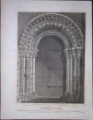 Ockendon Church Essex 190 Years-Old Rare John Britton Antique Steel Engraving-56.