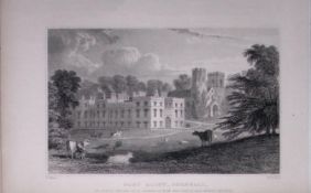 Cornwall St Germans Port Eliot Antique 193 Years-Old Steel-Engraving-30.