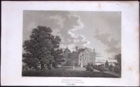 Liverpool Lancashire Allerton Hall Antique 218 Years-Old Steel-Engraving-11.