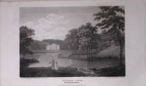 Wycombe House Bucks Antique 225 Years-Old Georgian Steel-Engraving-415