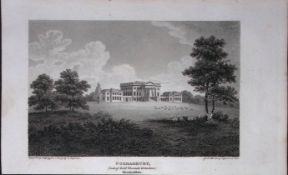 Gorhambury St Albans Herts Antique 218 Years-Old Georgian Steel-Engraving-462