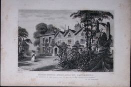 Bolton Birch-House Antique 195 Years-Old Steel-Engraving-34