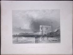 Southport Sands WH Bartlett 183 Years-Old Antique Steel Engraving-8