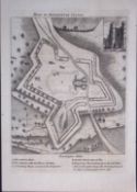 Surrey Plan of Donnington Castle Francis Grose Rare 240 Years-Old Copper Engraving-18