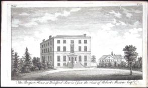 Essex Woodford Prospect House Scarce Georgian Copper Antique 1776 Engraving-134.