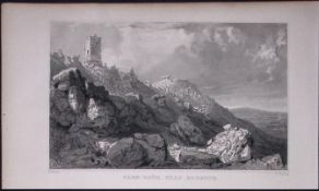 Cornwall Carn-Breh Near Redruth Antique 193 Years-Old Steel-Engraving-7