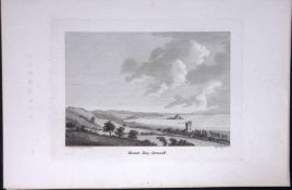 Cornwall St Michael’s Mount Bay Francis Grose Rare 240 Years-Old Copper Engraving-8