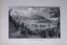 View of Torquay Devonshire Antique 193 Years-Old Steel-Engraving-33