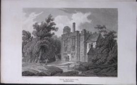 The Rye House Herts Antique 218 Years-Old Georgian Steel-Engraving-452
