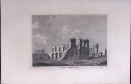 Berkshire Reading Castle Francis Grose Rare 240 Years-Old Copper Engraving-19