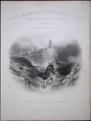 Tynemouth Priory & Lighthouse WH Bartlett 183 Years-Old Antique Steel Engraving-61