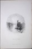 Ireland Black Rock Castle Cork Antique 183 Years-Old Steel-Engraving-8.