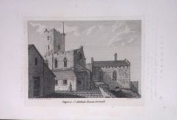 Cornwall St Michael’s Mount Chapel Francis Grose Rare 240 Years-Old Copper Engraving-9