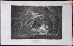 Peak Cavern Derbyshire Antique 223 Years-Old Georgian Steel-Engraving-282