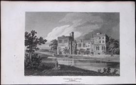 Wressle Castle Yorkshire Antique 213 Years-Old Steel-Engraving-25