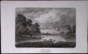 Stoke Park Bucks Antique 225 Years-Old Georgian Steel-Engraving-417