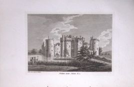 Sussex Bodiam Castle Francis Grose Rare 240 Years-Old Copper Engraving-31