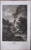 Chee Tor Peak District Antique 223 Years-Old Georgian Steel-Engraving-285