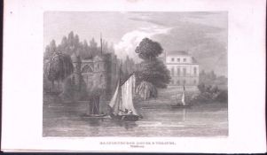 Brandenburgh Hammersmith London Antique 200 Years-Old Steel-Engraving-269