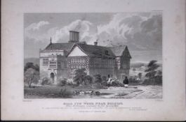 Bolton Hall I’th’ Wood Antique 195 Years-Old Steel-Engraving-19