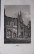 Bishop Gate Norwich Norfolk Antique 216 Years-Old Georgian Steel-Engraving-423