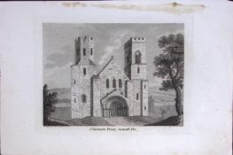 Cornwall St German’s Priory Francis Grose Rare 240 Years-Old Copper Engraving-6