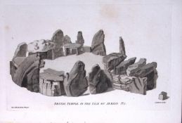 Jersey The Druid’s Temple Francis Grose Rare 240 Years-Old Copper Engraving-13