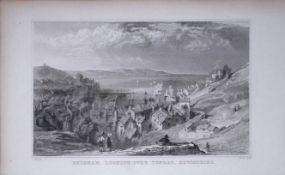 Brixham Looking Over Torbay Devonshire Antique 193 Years-Old Steel-Engraving-31