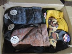 Assorted Hats and Items As Pictured All New Unused