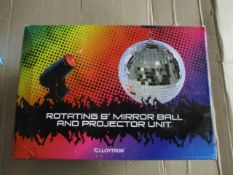 Boxed Unused Lloytron LED Mirror Ball Light Unit As Pictured