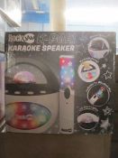 Brand New K-Pop Karaoke Machine With Flashing Light LED Projector RRP £39.99 - Will Be Black Or P...