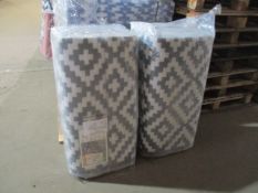 2 x Large Size Awning Carpets Caravan Camping 270cm x 360cm ( 9 x 12 ) - RRP £75 each