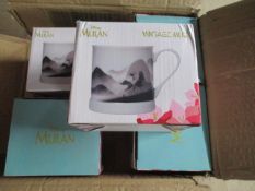 6 x Pcs Brand New Disney Mulan Retro Vintage Mug
