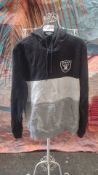 NFL Las Vegas Raiders Hoodie Black/Grey/White Hoodie Size M. Est £30